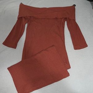 Midi dress/ off the shoulder/worn once /like new